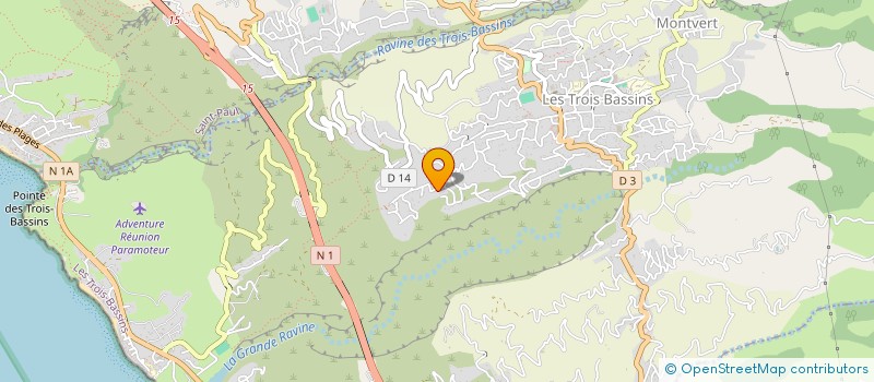 localisation de l'entreprise MONSIEUR NICOLAS HOARAU  LES TROIS-BASSINS