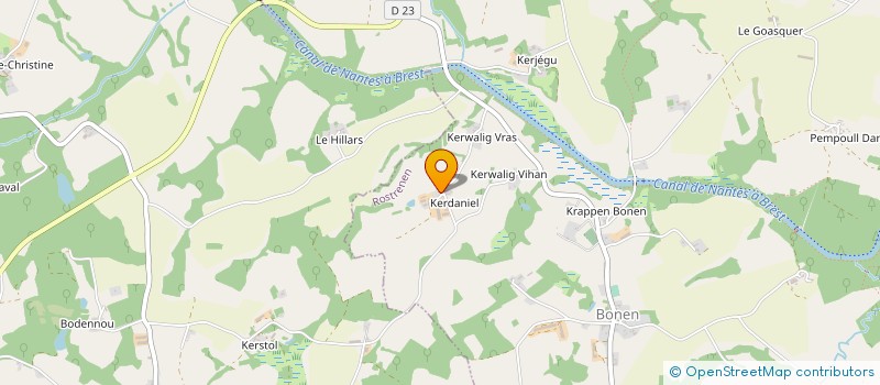 localisation de l'entreprise MONSIEUR NICOLAS HOAREAU à ROSTRENEN