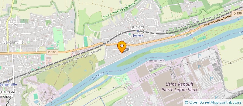 localisation de l'entreprise MONSIEUR NICOLAS HOCHART  JUZIERS