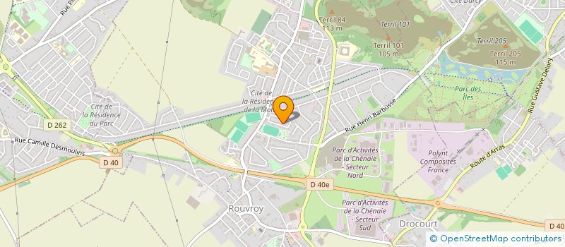 localisation de l'entreprise MONSIEUR NICOLAS HOURIEZ  ROUVROY