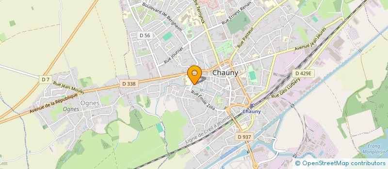 localisation de l'entreprise MONSIEUR NICOLAS HOUSSOY à CHAUNY
