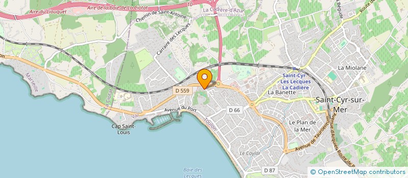 localisation de l'entreprise MONSIEUR NICOLAS HUBERT à SAINT-CYR-SUR-MER