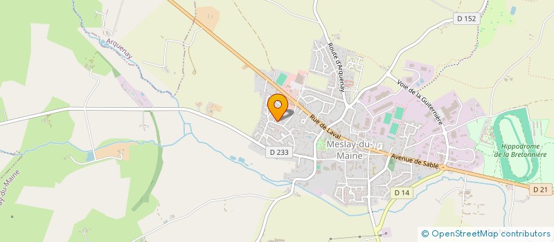 localisation de l'entreprise MONSIEUR NICOLAS HUBERT  MESLAY-DU-MAINE