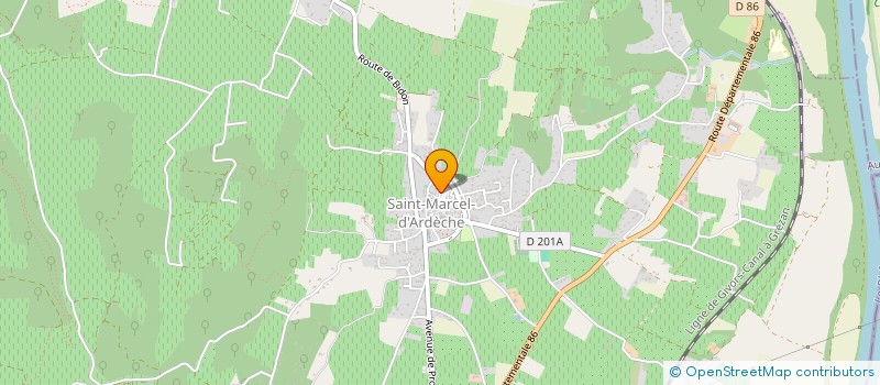 localisation de l'entreprise MONSIEUR NICOLAS HUBERT  SAINT-MARCEL-D'ARDECHE