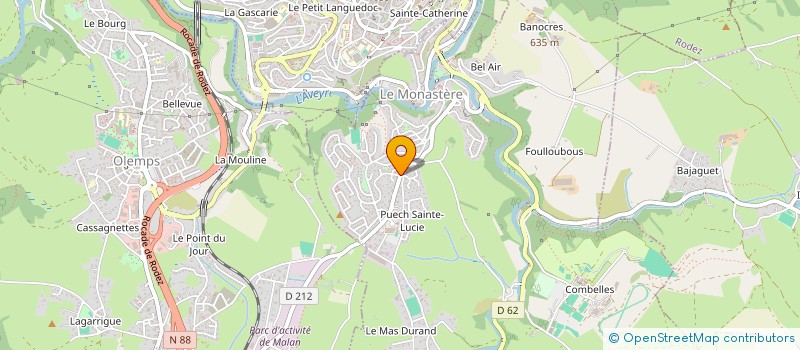 localisation de l'entreprise MONSIEUR NICOLAS HUCALO  LE MONASTERE