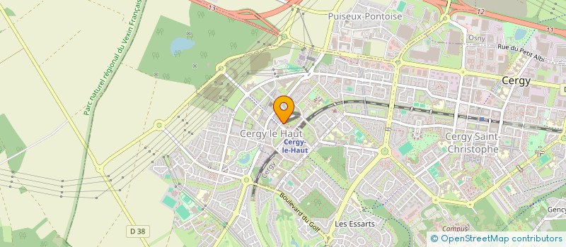 localisation de l'entreprise MONSIEUR NICOLAS HUET à CERGY