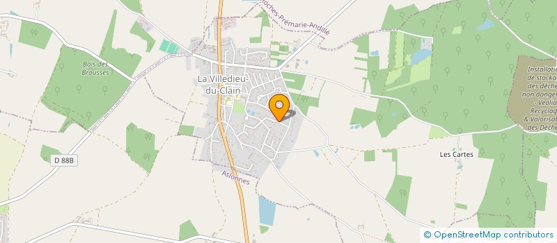 localisation de l'entreprise MONSIEUR NICOLAS HULIN  LA VILLEDIEU-DU-CLAIN