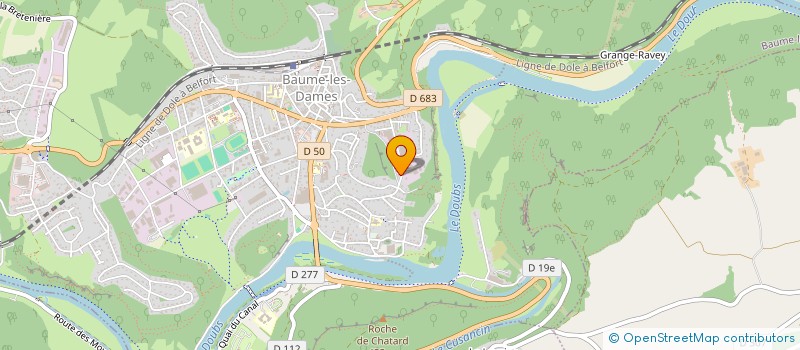 localisation de l'entreprise MONSIEUR NICOLAS HUMBERT  BAUME-LES-DAMES