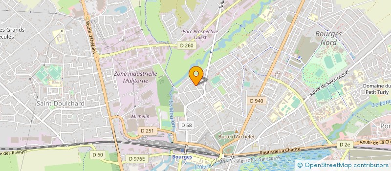 localisation de l'entreprise MONSIEUR NICOLAS HUSSEIN  BOURGES