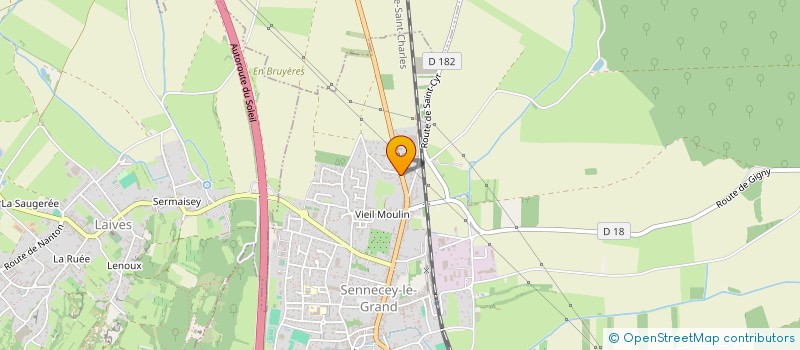 localisation de l'entreprise MONSIEUR NICOLAS INACIO  SENNECEY-LE-GRAND