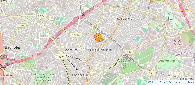 localisation de l'entreprise MONSIEUR NICOLAS ION BECKER à MONTREUIL