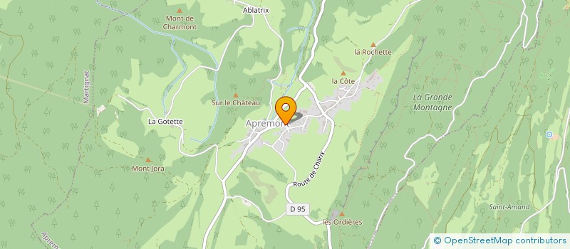 localisation de l'entreprise MONSIEUR NICOLAS IVIC  APREMONT