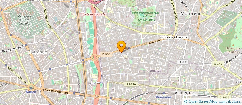 localisation de l'entreprise MONSIEUR NICOLAS JACQUELINE à MONTREUIL