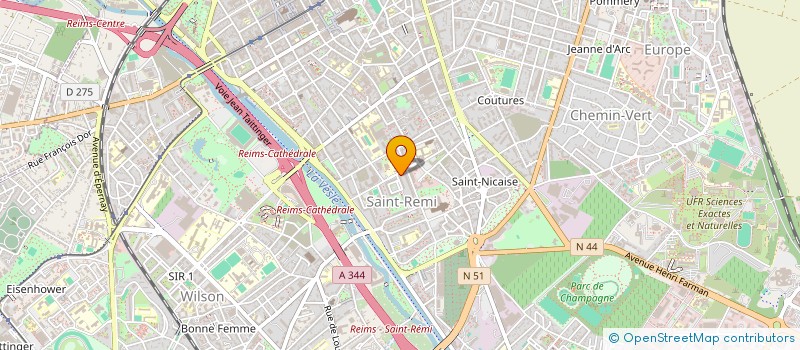 localisation de l'entreprise MONSIEUR NICOLAS JACQUES  REIMS