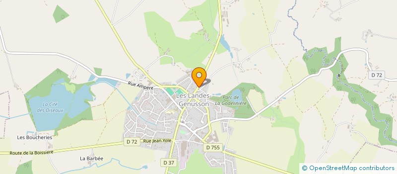 localisation de l'entreprise MONSIEUR NICOLAS JAMIN  LES LANDES-GENUSSON