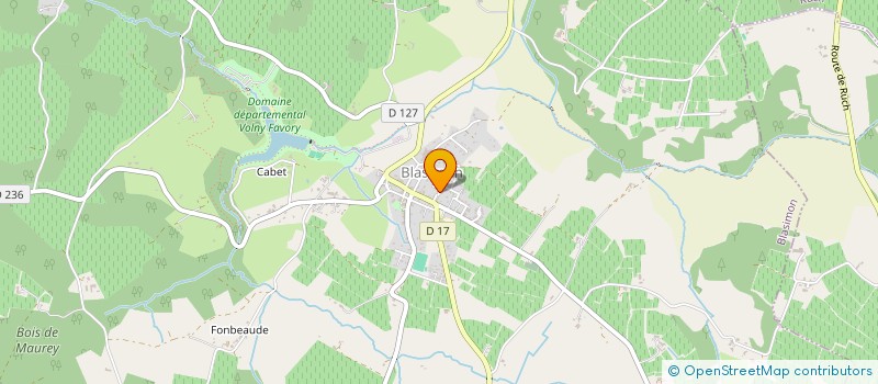 localisation de l'entreprise MONSIEUR NICOLAS JANICOT  BLASIMON