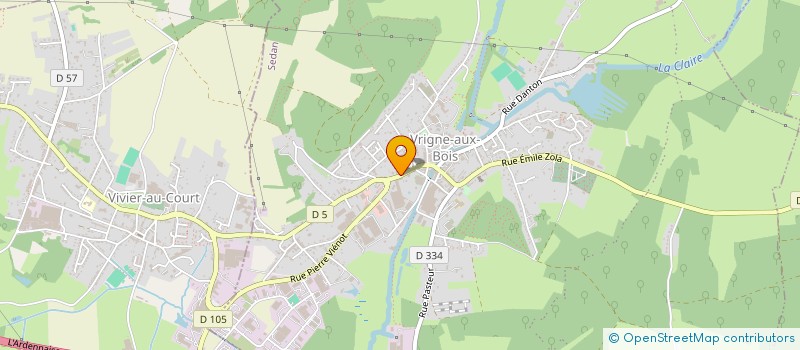 localisation de l'entreprise MONSIEUR NICOLAS JAY  VRIGNE AUX BOIS