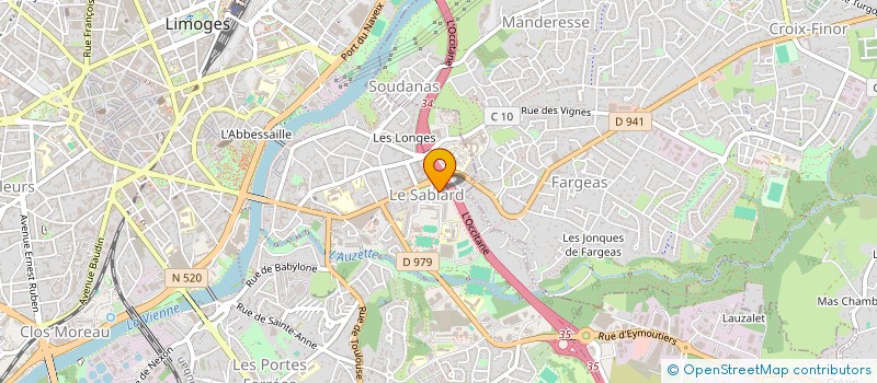 localisation de l'entreprise MONSIEUR NICOLAS JEAN  LIMOGES