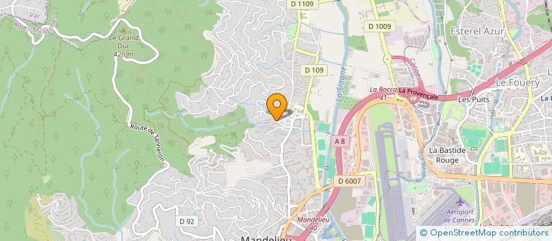 localisation de l'entreprise MONSIEUR NICOLAS JEAN-BAPTISTE  MANDELIEU-LA-NAPOULE