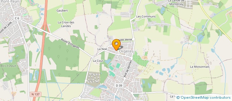 localisation de l'entreprise MONSIEUR NICOLAS JEANBLANC à ORGERES