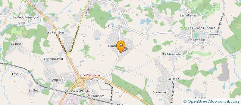localisation de l'entreprise MONSIEUR NICOLAS JEANNOT à CHAPTELAT
