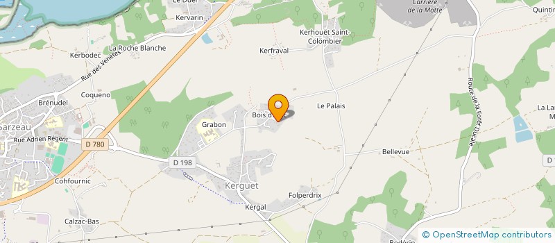 localisation de l'entreprise MONSIEUR NICOLAS JEGAT  SARZEAU