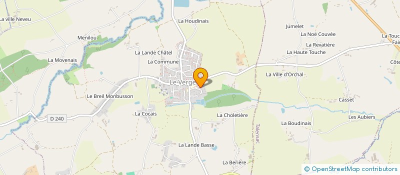 localisation de l'entreprise MONSIEUR NICOLAS JEULAND  LE VERGER