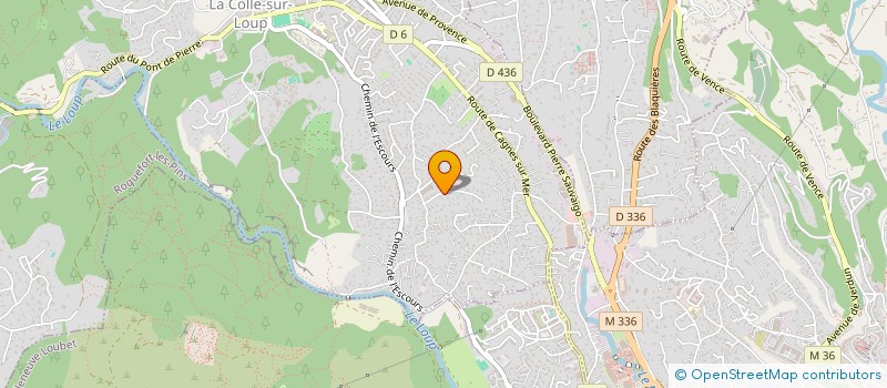 localisation de l'entreprise MONSIEUR NICOLAS JOHAN BARTHELEMY  LA COLLE-SUR-LOUP