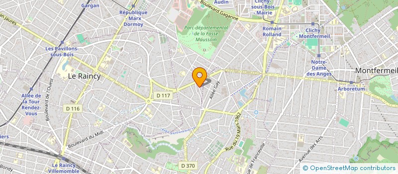 localisation de l'entreprise MONSIEUR NICOLAS JOLY à CLICHY-SOUS-BOIS