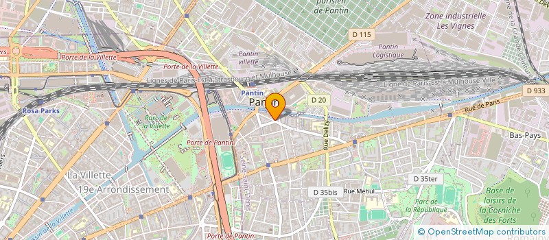 localisation de l'entreprise MONSIEUR NICOLAS JOMAIN  PANTIN