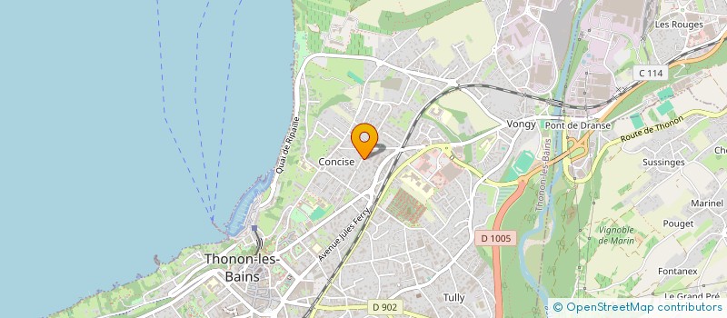localisation de l'entreprise MONSIEUR NICOLAS JONCQUIERT à THONON-LES-BAINS