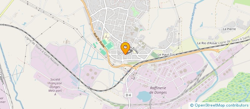localisation de l'entreprise MONSIEUR NICOLAS JOSSE  DONGES