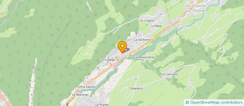 localisation de l'entreprise MONSIEUR NICOLAS JOSSERAND à THONES