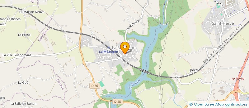 localisation de l'entreprise MONSIEUR NICOLAS JOUANARD à LA MEAUGON