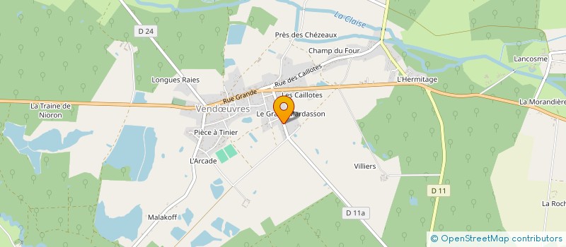 localisation de l'entreprise MONSIEUR NICOLAS JOUANNET à VENDŒUVRES