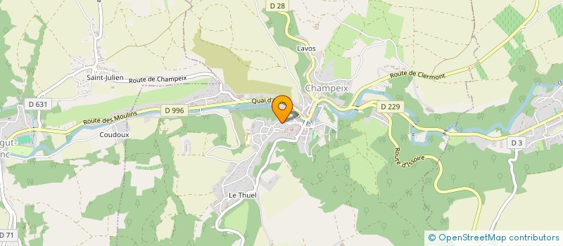 localisation de l'entreprise MONSIEUR NICOLAS JOUVESHOMME  CHAMPEIX