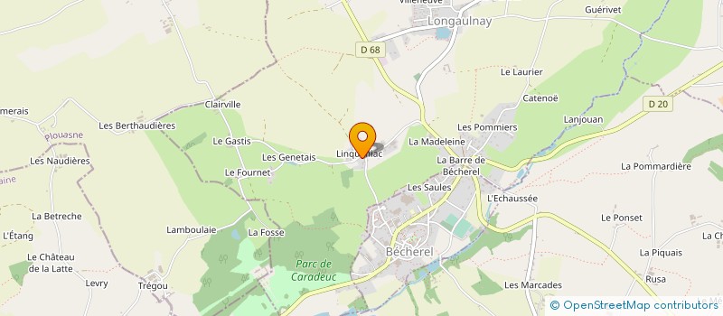 localisation de l'entreprise MONSIEUR NICOLAS JUGUET  BECHEREL