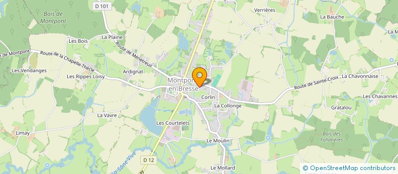 localisation de l'entreprise MONSIEUR NICOLAS JULIEN  MONTPONT-EN-BRESSE