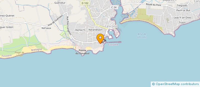 localisation de l'entreprise MONSIEUR NICOLAS JULLIEN  PLOBANNALEC-LESCONIL