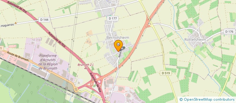 localisation de l'entreprise MONSIEUR NICOLAS JUNG  BERNOLSHEIM