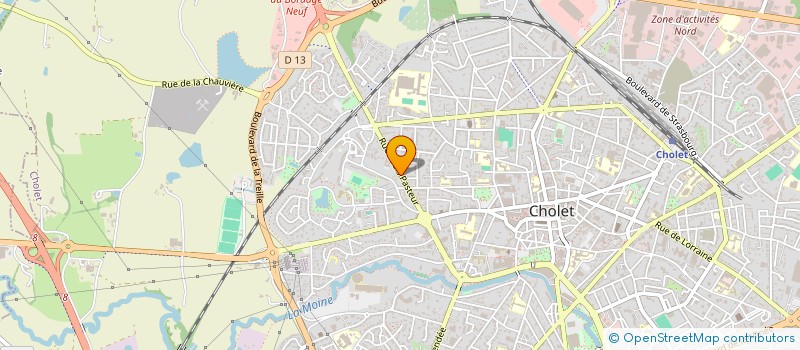 localisation de l'entreprise MONSIEUR NICOLAS JURET  CHOLET