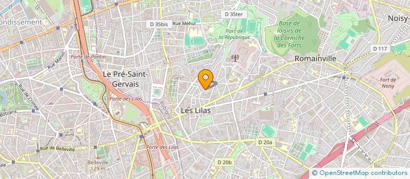 localisation de l'entreprise MONSIEUR NICOLAS JURNJAK à LES LILAS