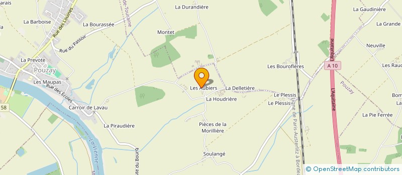 localisation de l'entreprise MONSIEUR NICOLAS JUVENE  POUZAY