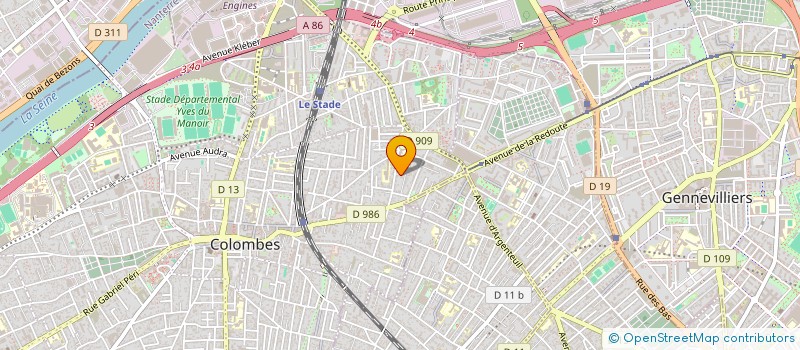 localisation de l'entreprise MONSIEUR NICOLAS KABASSAKALIS  COLOMBES