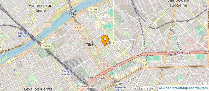 localisation de l'entreprise MONSIEUR NICOLAS KAENZIG à CLICHY