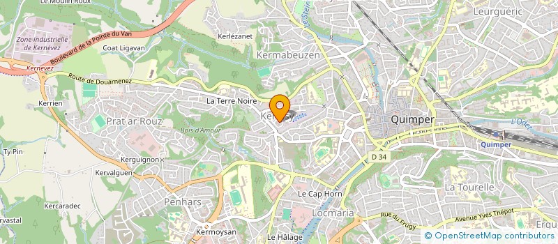 localisation de l'entreprise MONSIEUR NICOLAS KARAKEUSIAN à QUIMPER