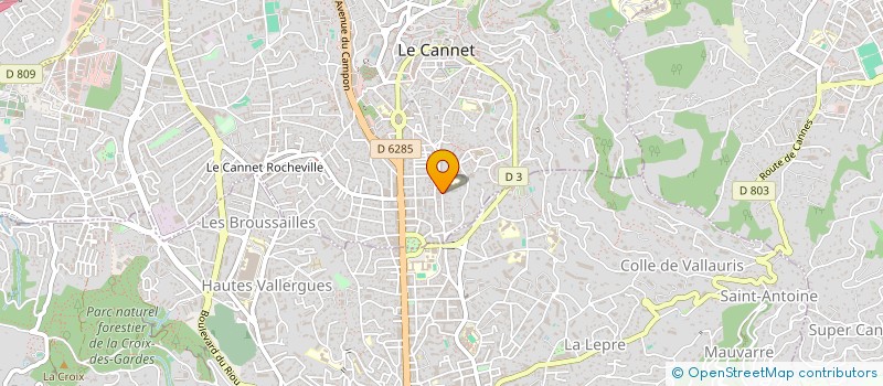 localisation de l'entreprise MONSIEUR NICOLAS KATSAR à LE CANNET