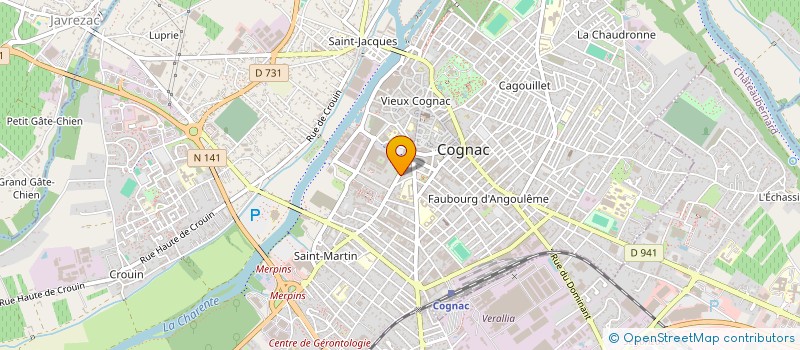 localisation de l'entreprise MONSIEUR NICOLAS KIEFFER à COGNAC