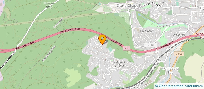 localisation de l'entreprise MONSIEUR NICOLAS KIRCH  HOMBOURG-HAUT