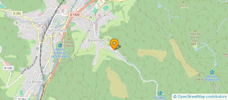 localisation de l'entreprise MONSIEUR NICOLAS KLOTZ  BAREMBACH